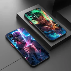 Trend One Piece Cool Zoro Frosted Translucent For Redmi Note 13 12 12S 12T 11 11T 11E 10 10S 9 Pro Plus 5G Soft Phone Case