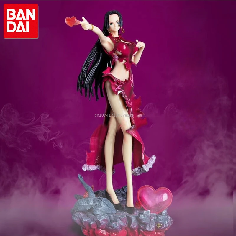 One Piece Anime Figure 32cm Boa Hancock Sexy Girl Pvc Action Figurine With Led Light Statue Model Doll Toy Birthday Gifts