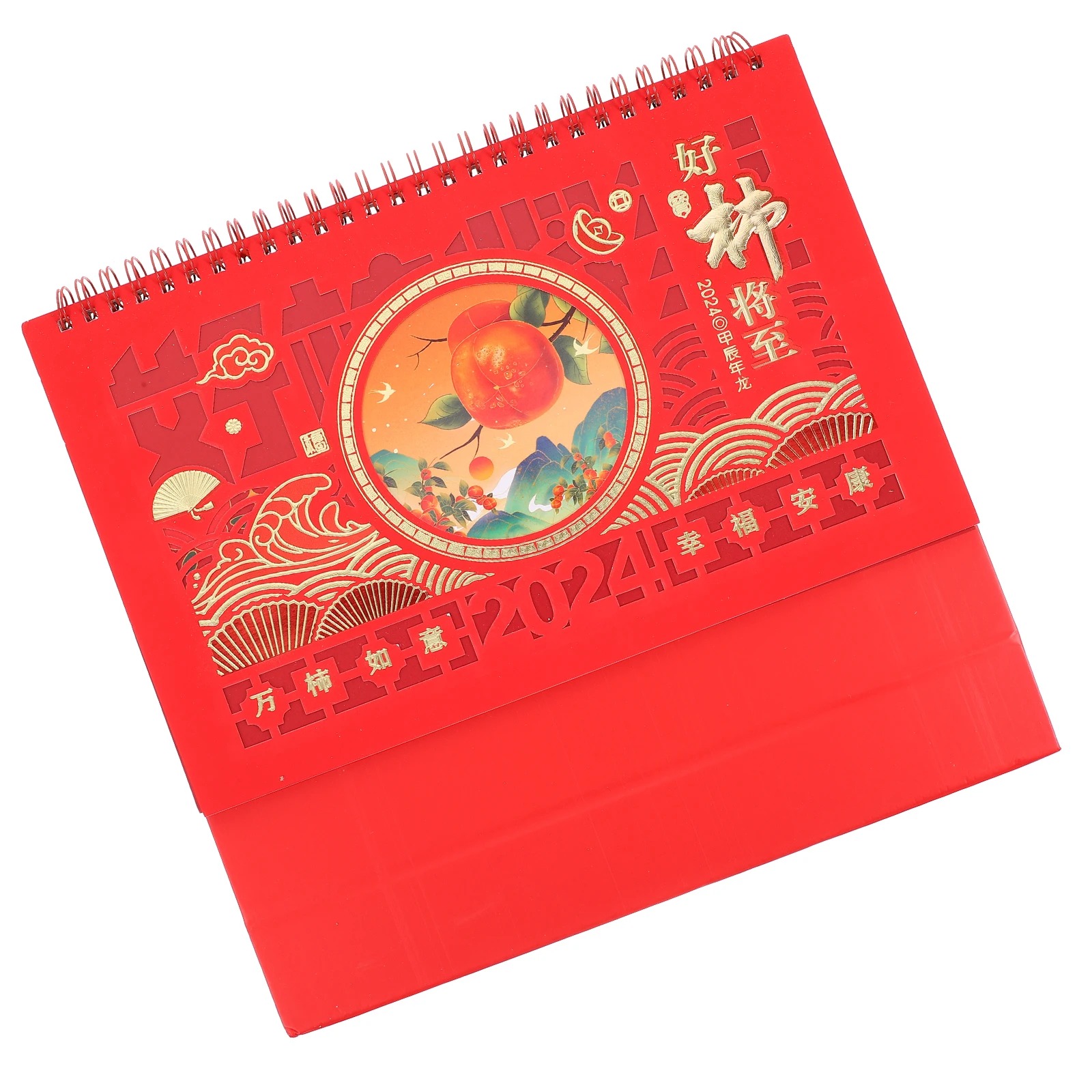 

Dragon Year 2024 Desk Calendar Thick Paper Flip Calendar Monthly Planner Office Home Tabletop Desktop Organizer