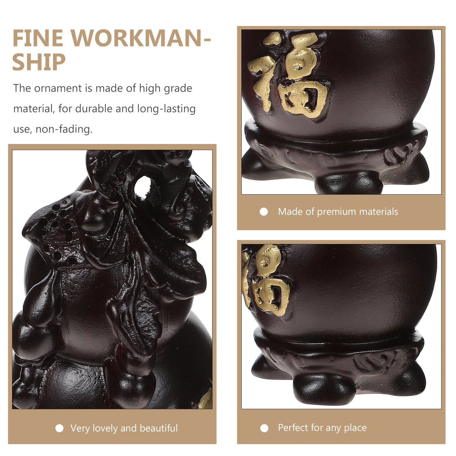 

Wood Craft Ornament Exquisite Handmade Desktop Decor Exquisite Gourd Decor Carved Wooden For Home Office Indoor Decoration