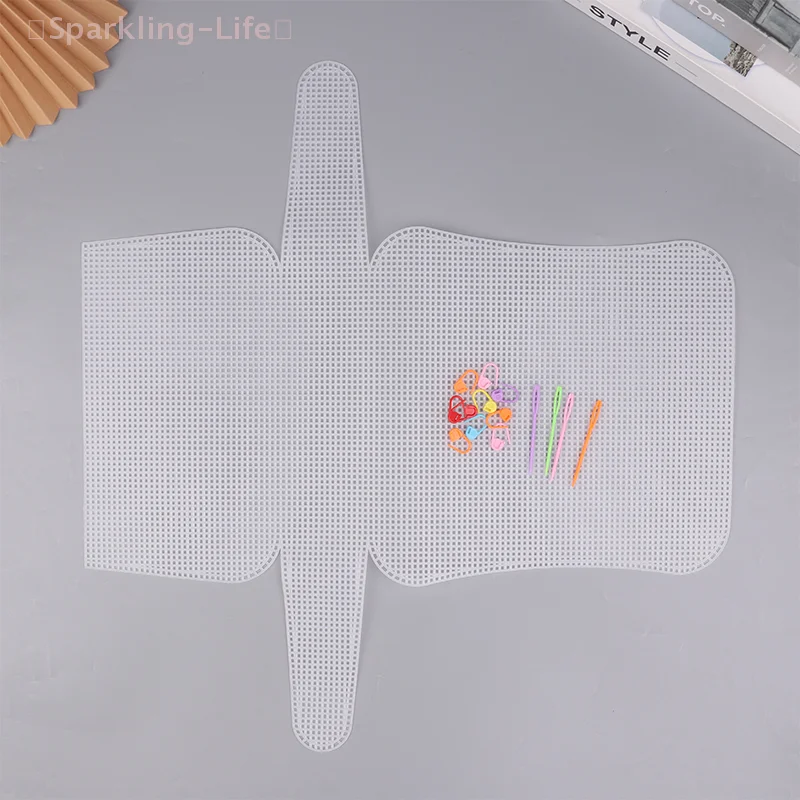 

Plastic Mesh For Bag Making DIY Handcraft Bags Weaving Material Latch Hook Bags Made Plastic Grid Hook Crafts Making Accessories