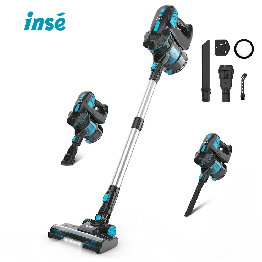 INSE Cordless Vacuum Cleaner, 20KPa Stick Vacuum up to 40min Runtime, 6-in-1 Cordless Vacuum for Hard Floor Carpet Car,V770