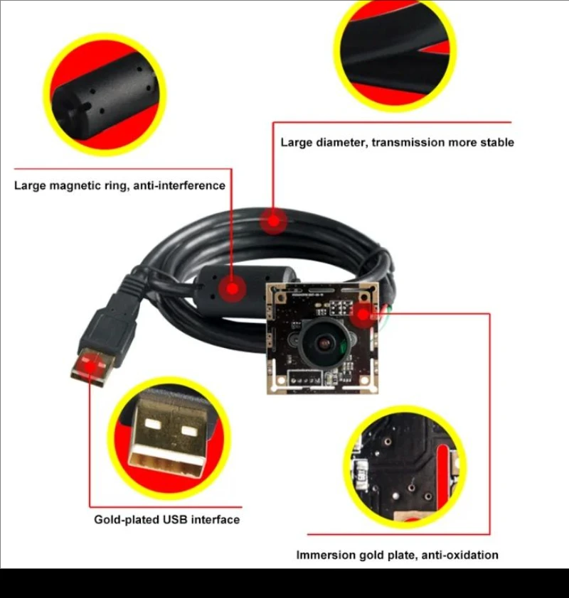 1.3MP AR0130 Sensor USB IR-Cut Face Recognition Low illumination Infrared Surveillance Camera Module