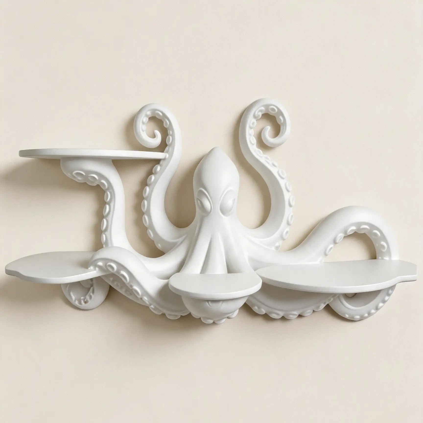 Creative Octopus Tentacles Floating Shelf Mystic Sea Animal Wall Mounted Display Ledge  Home Accessories