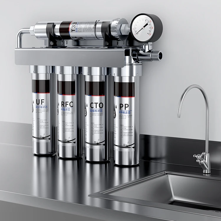 

Under Sink Water Filtration System Stainless Steel Water Filter 0.01μm Kitchen Undersink Water Filtration