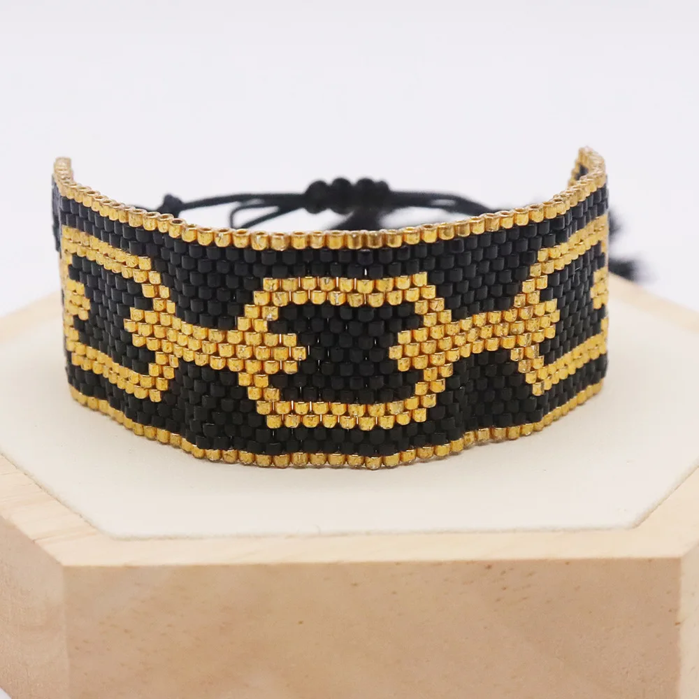 European and American cross-border hot-selling models, fashionable and simple bohemian miyuki rice beads, hand-woven chains, fri