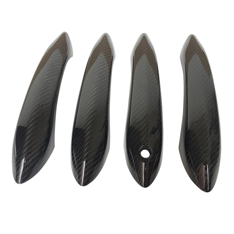 ROLFES For BMW 5 6 7 M5 M6 Series F01 F02 F06 F07 F10 F12 F13 F18 Car Styling Accessories Carbon Fiber Door Handle Cover Frame