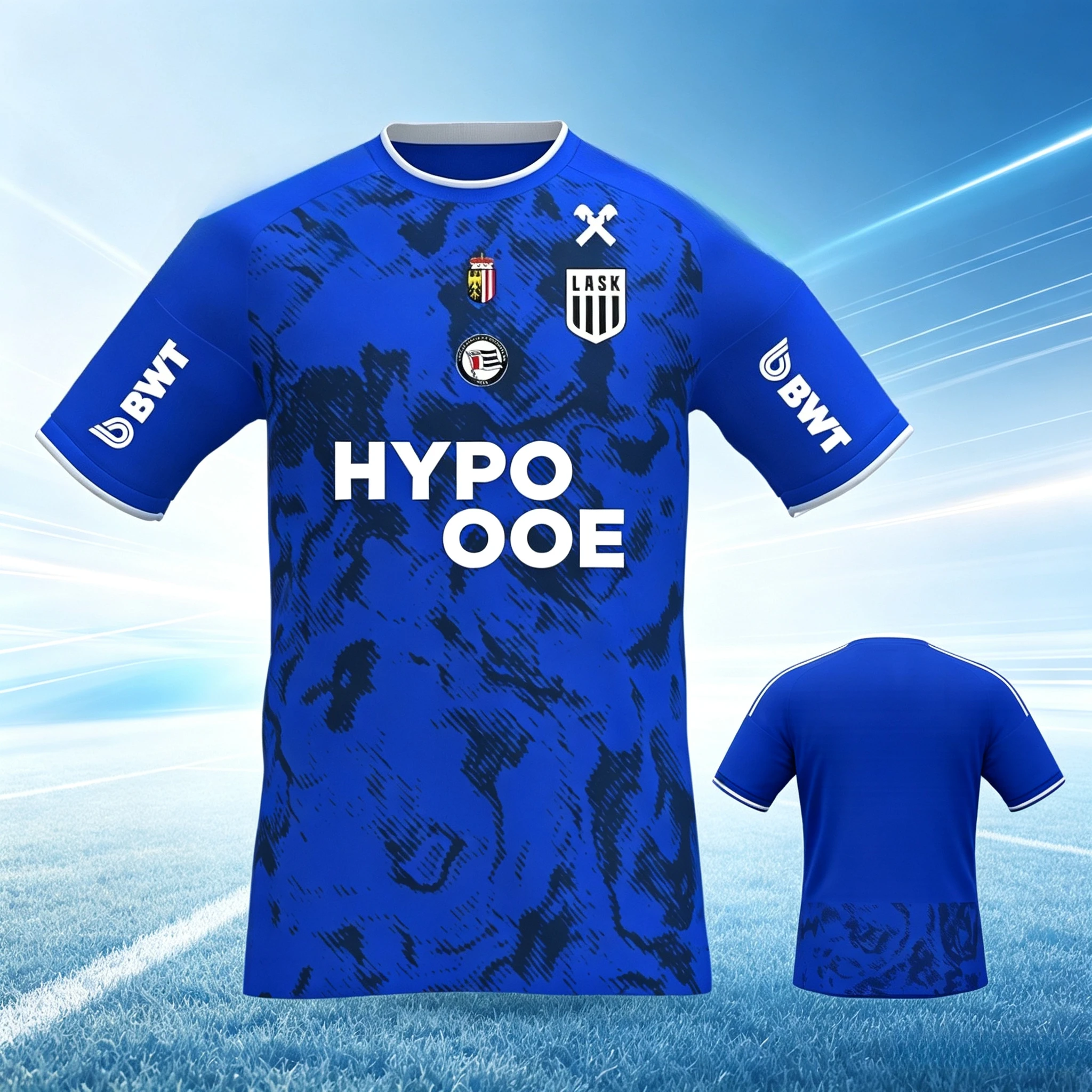 2026/27 Season LASK Linz Unisex Football Jersey, Mesh Breathable 3D Print Shirt, Men Women Summer Sport Quick Drying Jersey