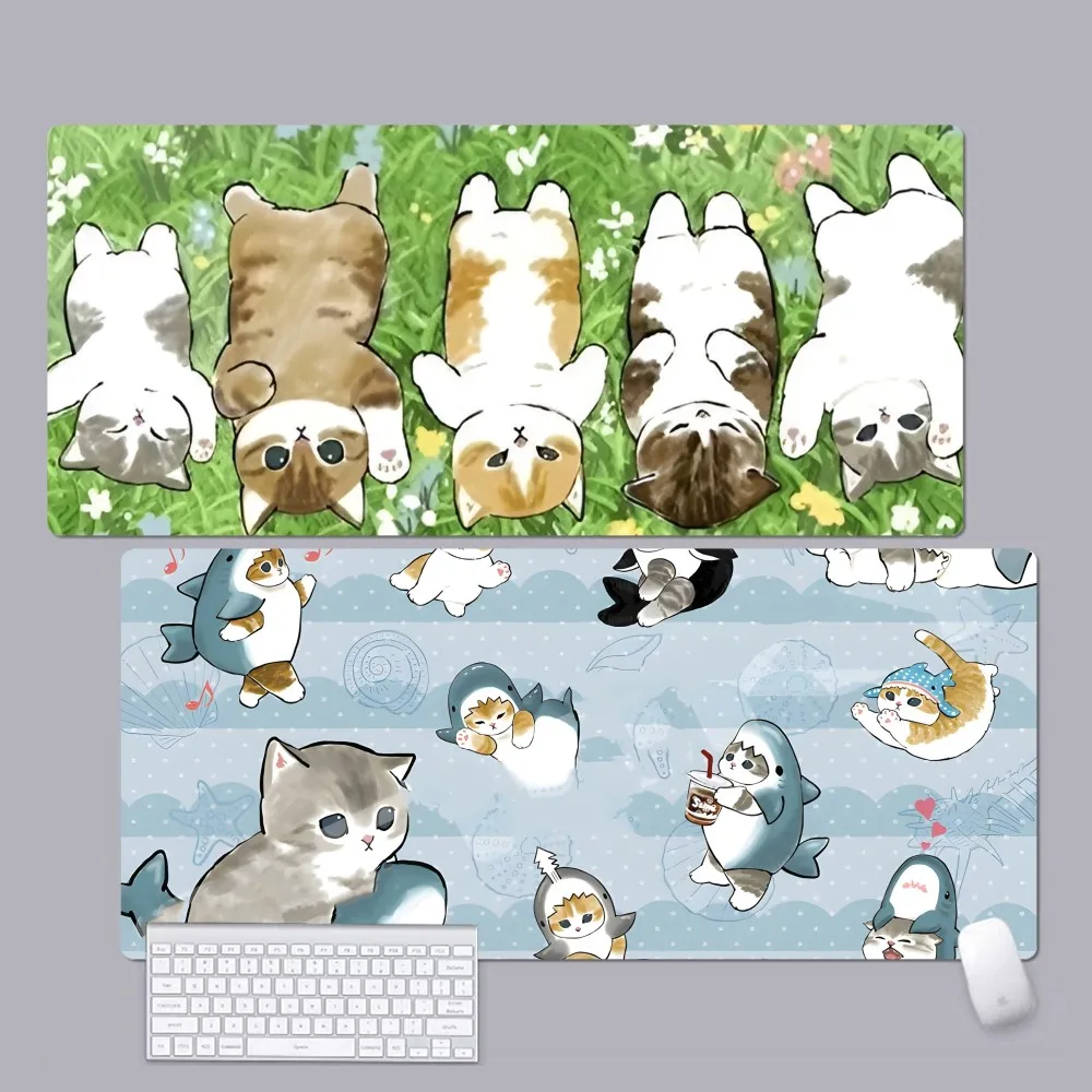 Funny Cat Mofusand Anti-Slip Speed Version Game Computer Keyboard Office Table Mat Gaming Mouse Pad