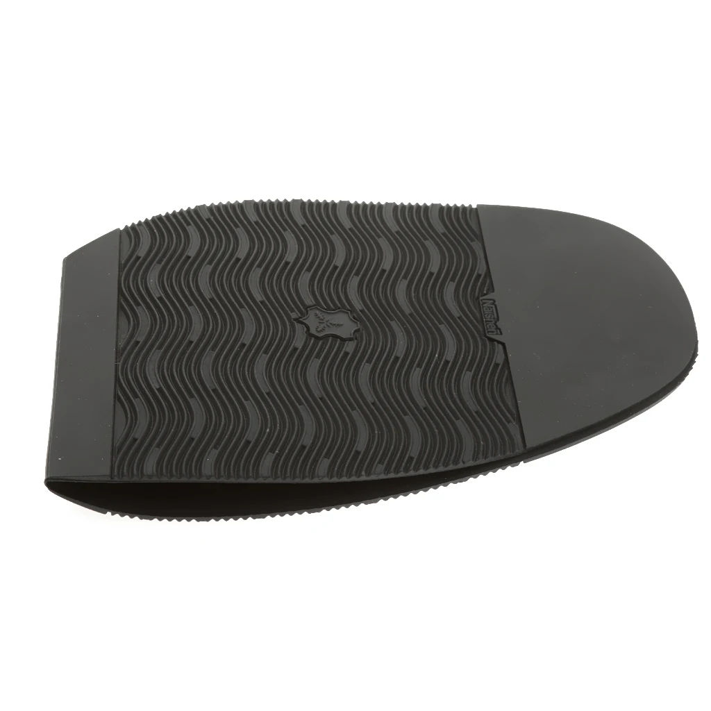 Black Rubber Half Soles Non Slip Shoe Inserts Repair Cushion Pads for DIY Shoe Repair and Walking Boots