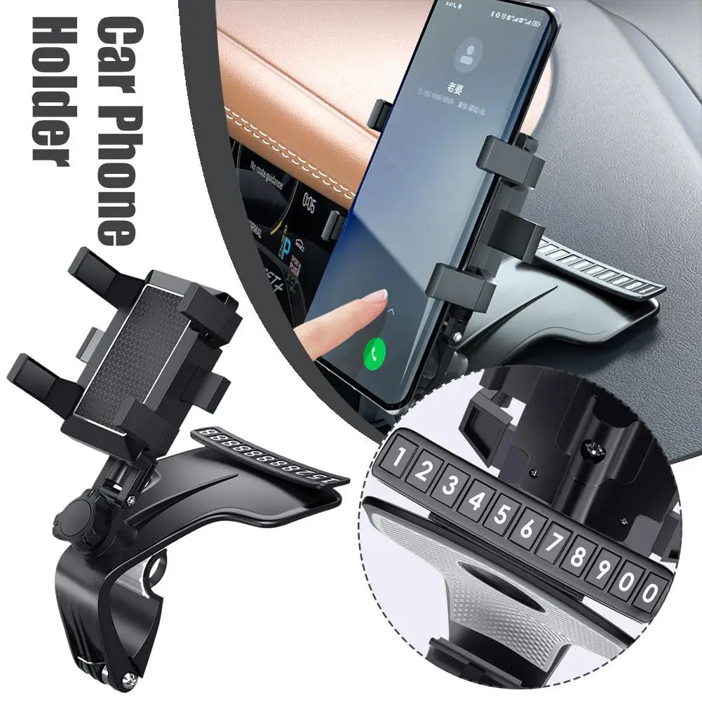 Dashboard Car Phone Holder 1200 Degree Rotation Phone Car Silicone Signs And Gripper With Bracke Smartphone Universal Mount B7q6