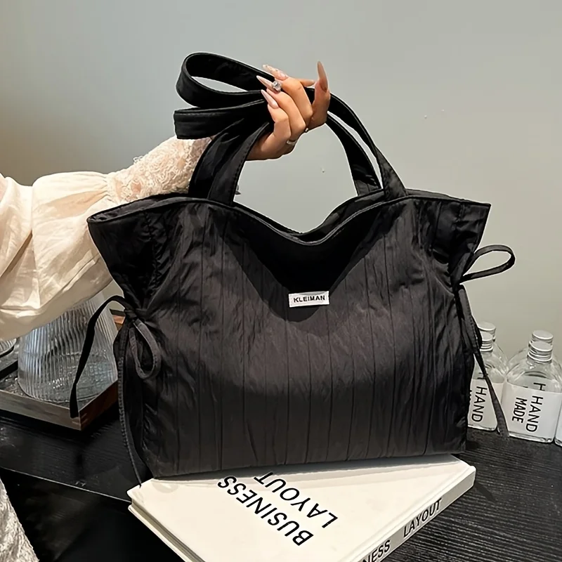 حقيبة يابانية، كبيرة وخفيفة الوزن. مثالية للتنقل والسفر والتسوق. متين مع جيوب متعددة.