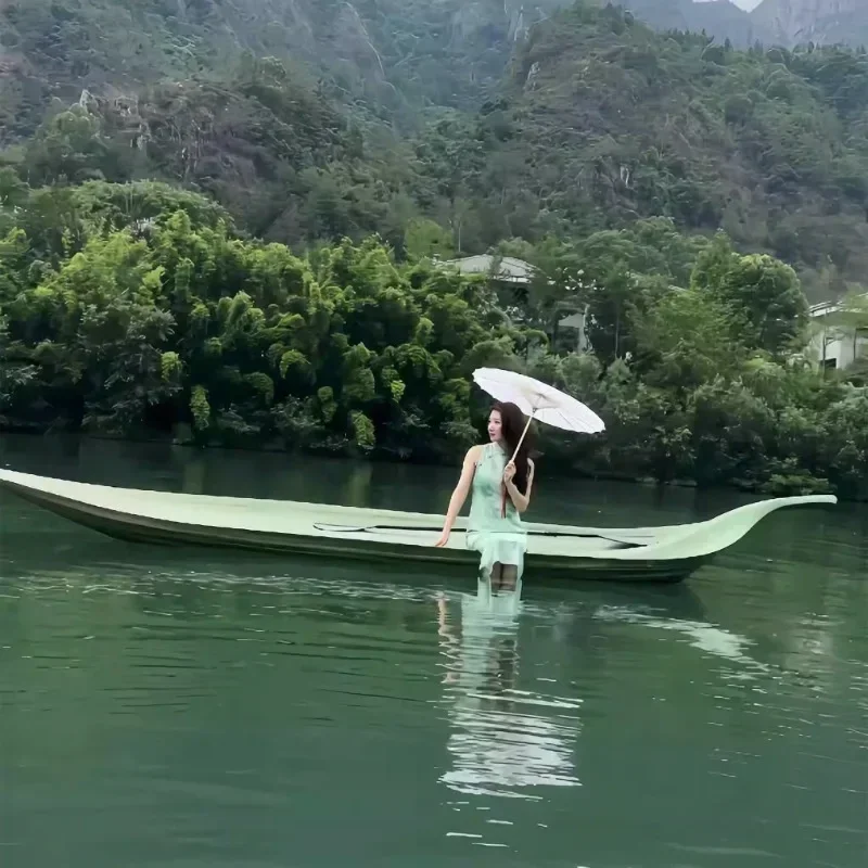 Barco vendedor caliente Barco de hoja de bambú Barco artístico