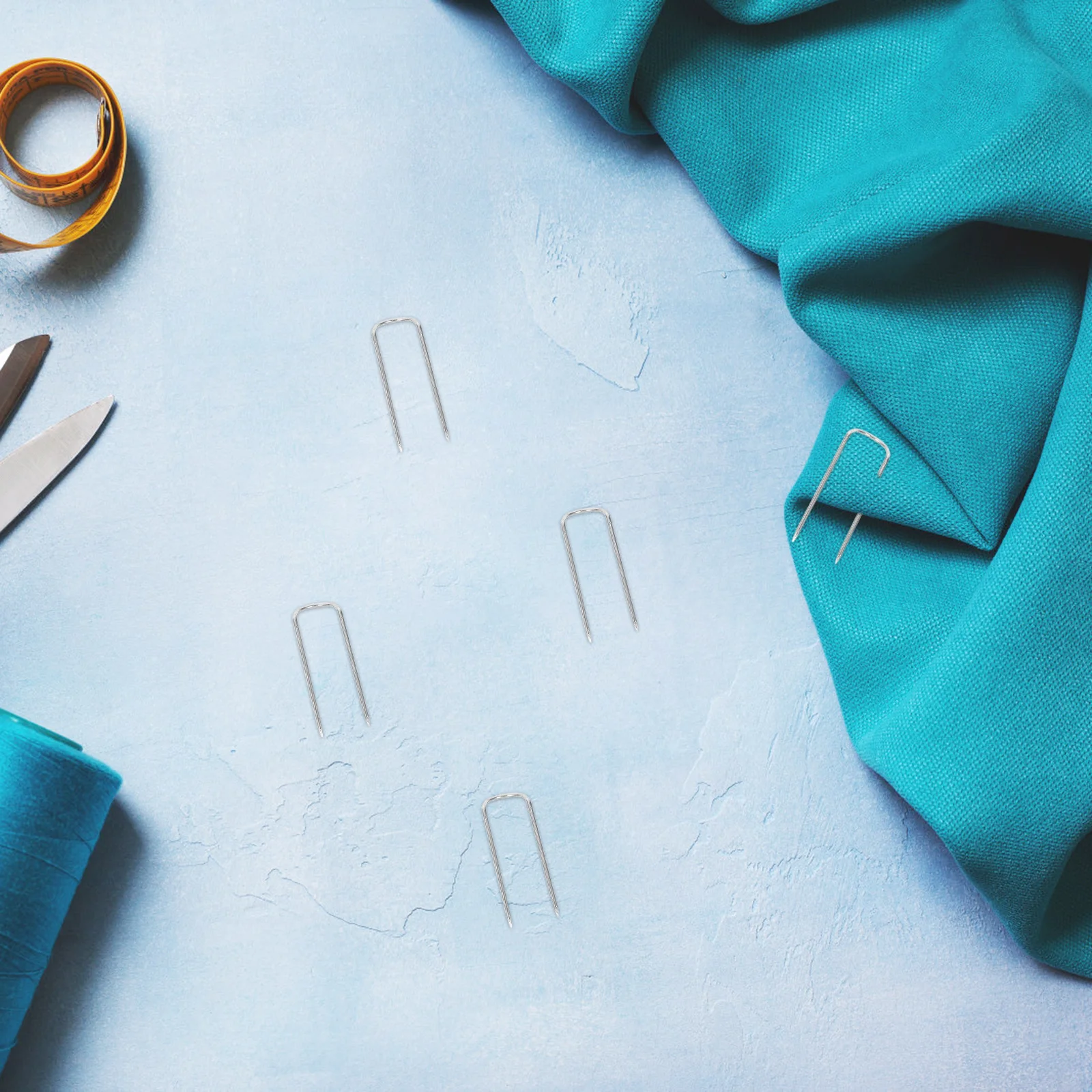 

400pcs Stainless Steel U For Sewing Quilting Forked Metal Straight For Fabric Crafts Patchwork Needlecrafts Quilting Supplies