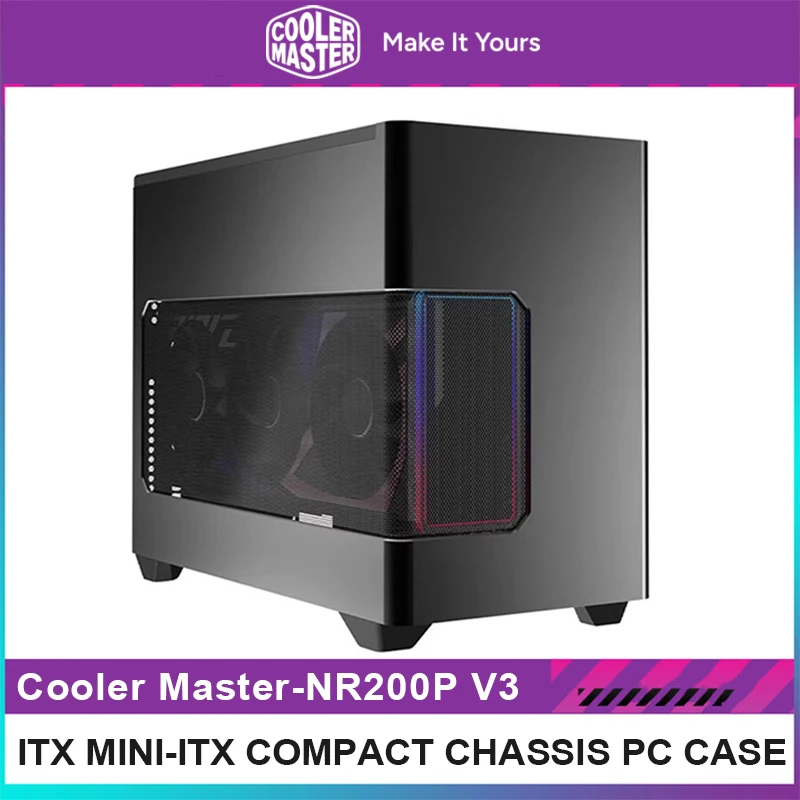 

Cooler Master Magic Cube NR200P V3 Computer Case Small Chassis Supports Aluminum Alloy ITX Portable Desktop Host Case