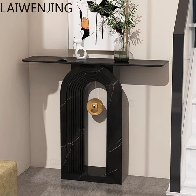 طاولة مدخل HLZ، ممر باب أمامي بسيط وحديث، خزانة مدخل لغرفة المعيشة الحديثة