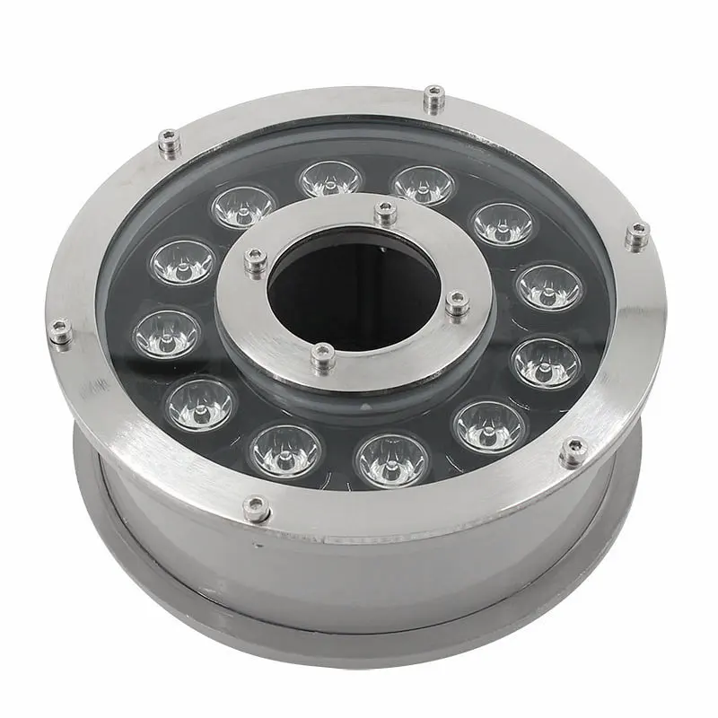 IP68 Die Casting Aluminum waterproof ac12v 6w 9w 12w 18w ring lamp led fountain light for underwater