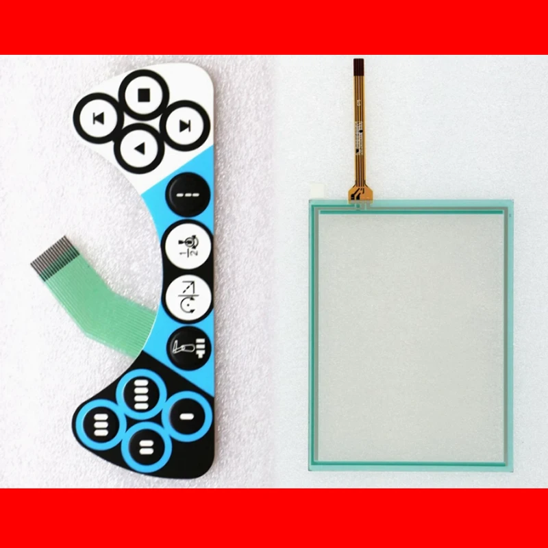2pcs New For ABB Robot IRC5 FlexPendant DSQC679 SXTPU3 3HAC028357-028/001/027- Membrane Switches Keypads Touch Screens Panels