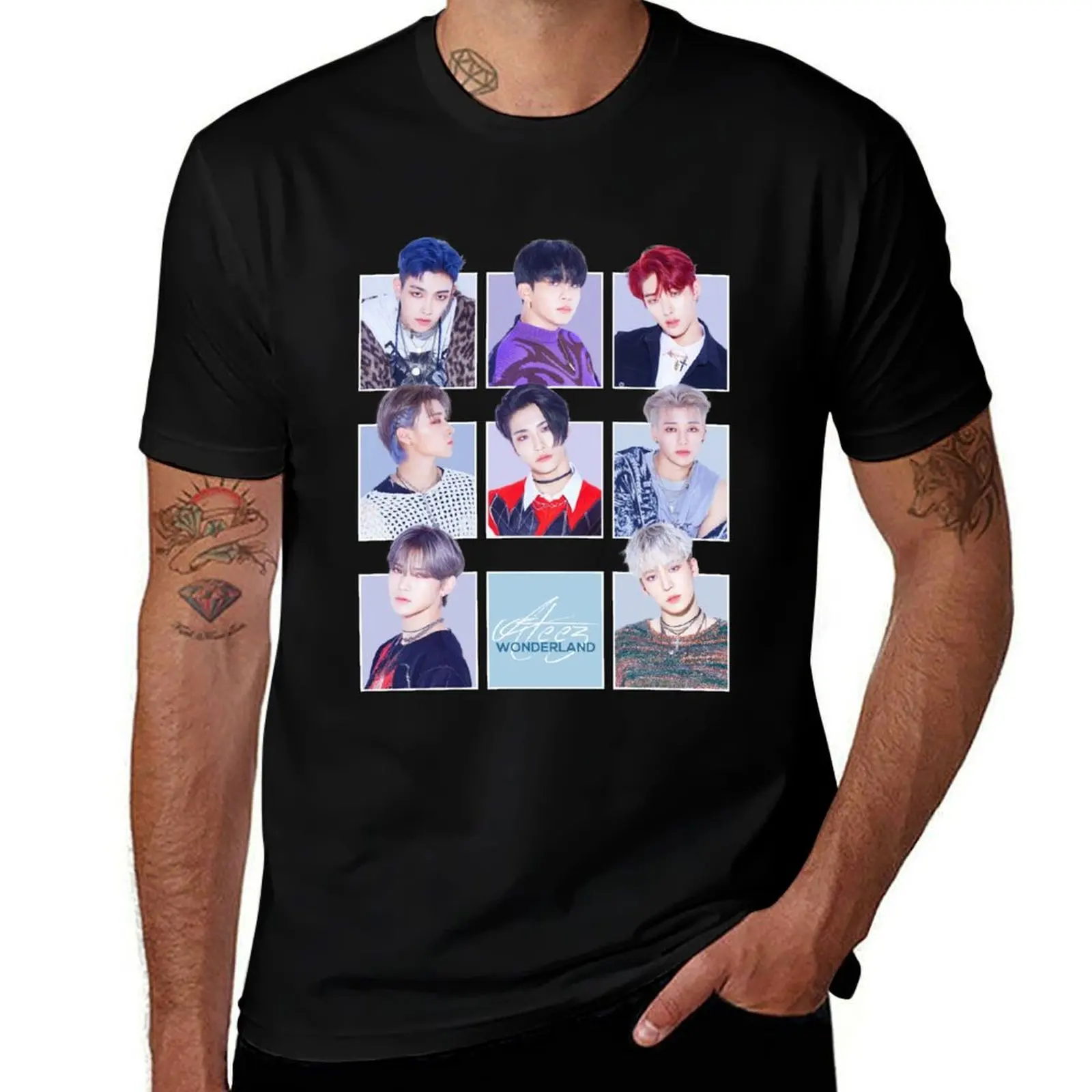 Ateez T-Shirt All Match Basic Short Sleeve Top T-Shirt