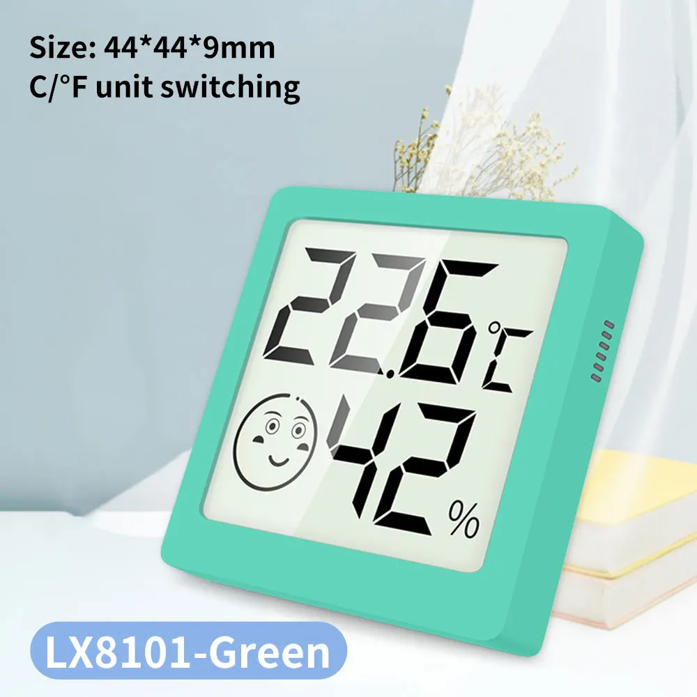 LX8101 LCD Digital Weather Station Electronic Thermometer Hygrometer Internal Outdoor Temperature Humidity Tester Meter Smart Life