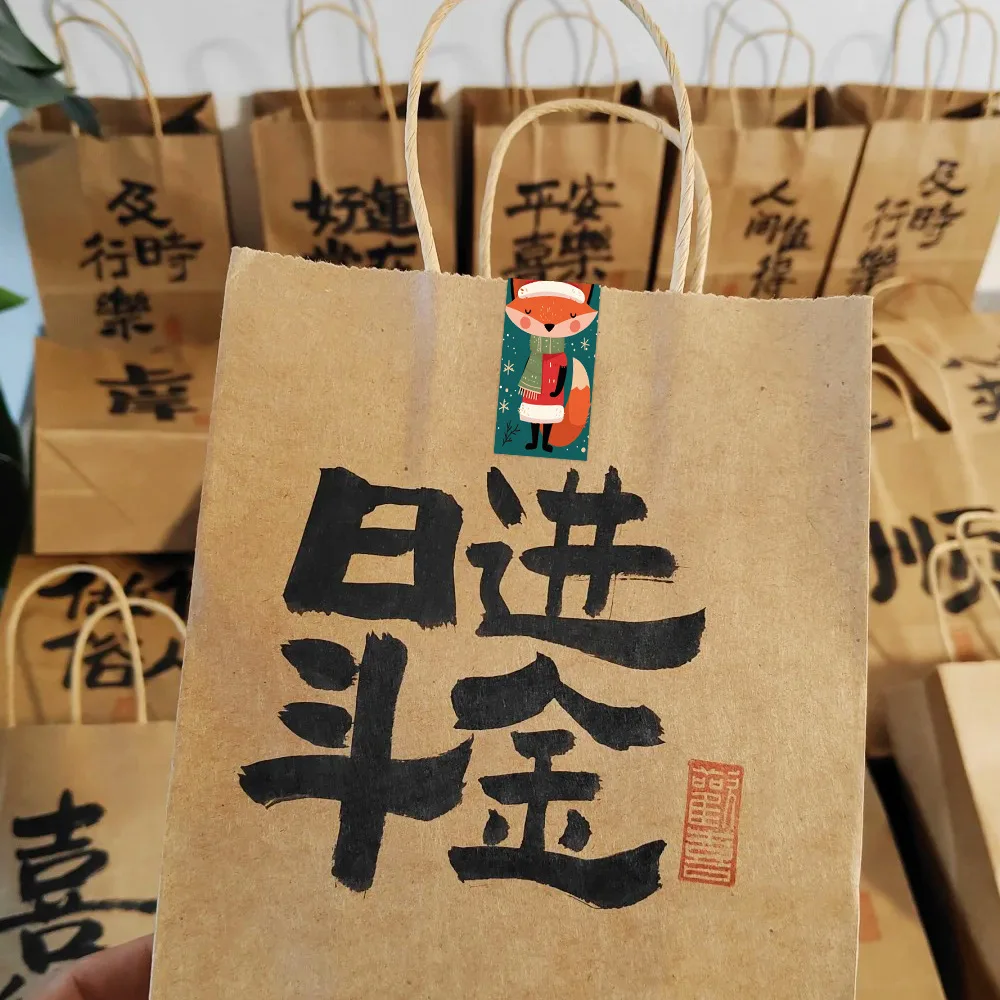 Picture 7: 120pcs/Roll Cute Christmas Stickers Roll Santa Polar Bear Merry Christmas For Gift Wrapping Packaging Wholesale