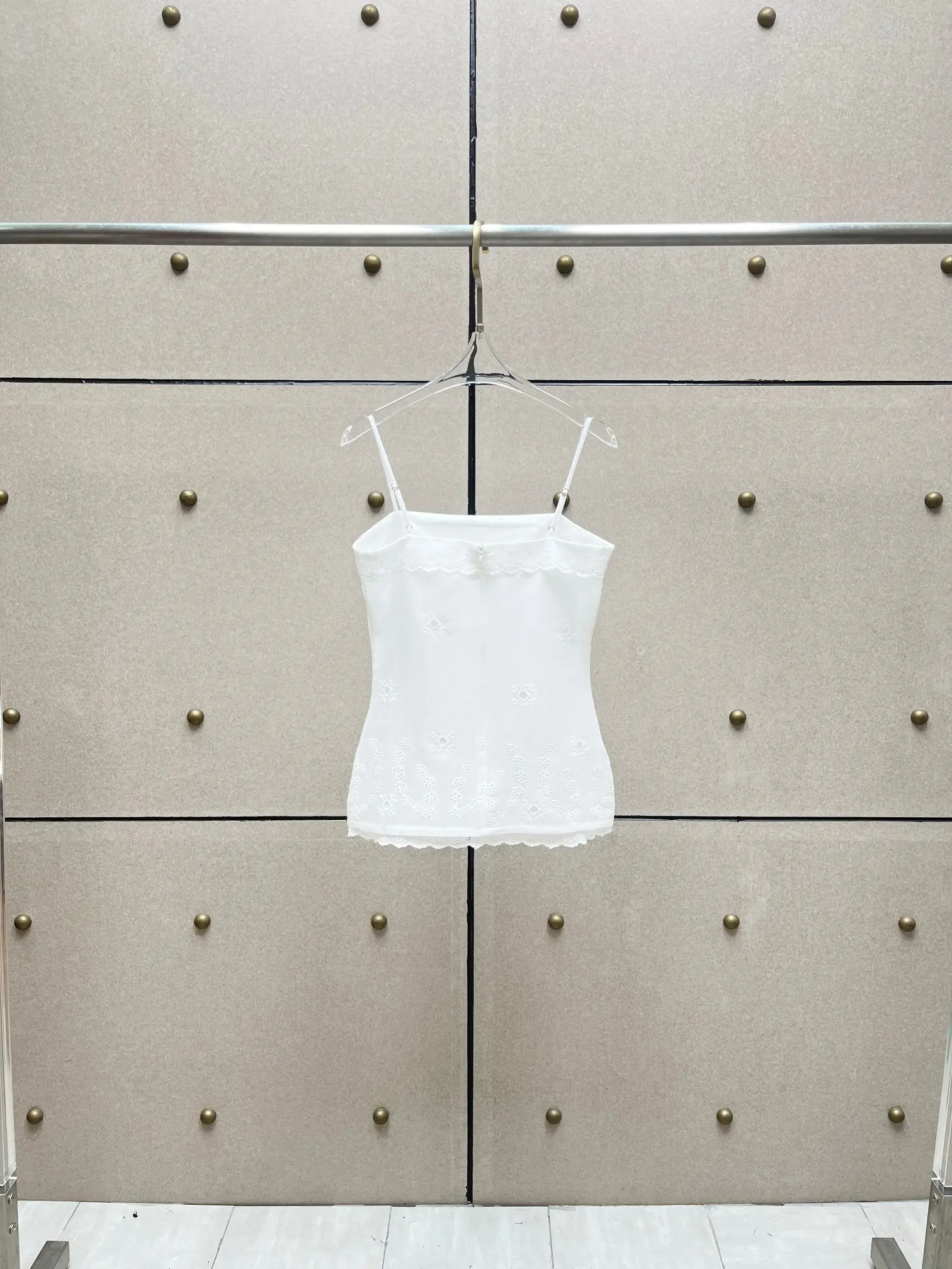 

Women's Embroidered Ramie Camisole Top — Elegant, Simple, Stylish, and Versatile | Women's Clothing: 2026 Summer New Arrival
