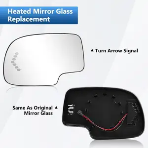 Bên bên trái bên trái Người giữ cánh Gương Gương Tín hiệu Tín hiệu Kiếm cho Chevy GMC Yukon Cadillac 2003 2004 2005 2006 88944391 8 Bán hàng chính GMC chính - 2