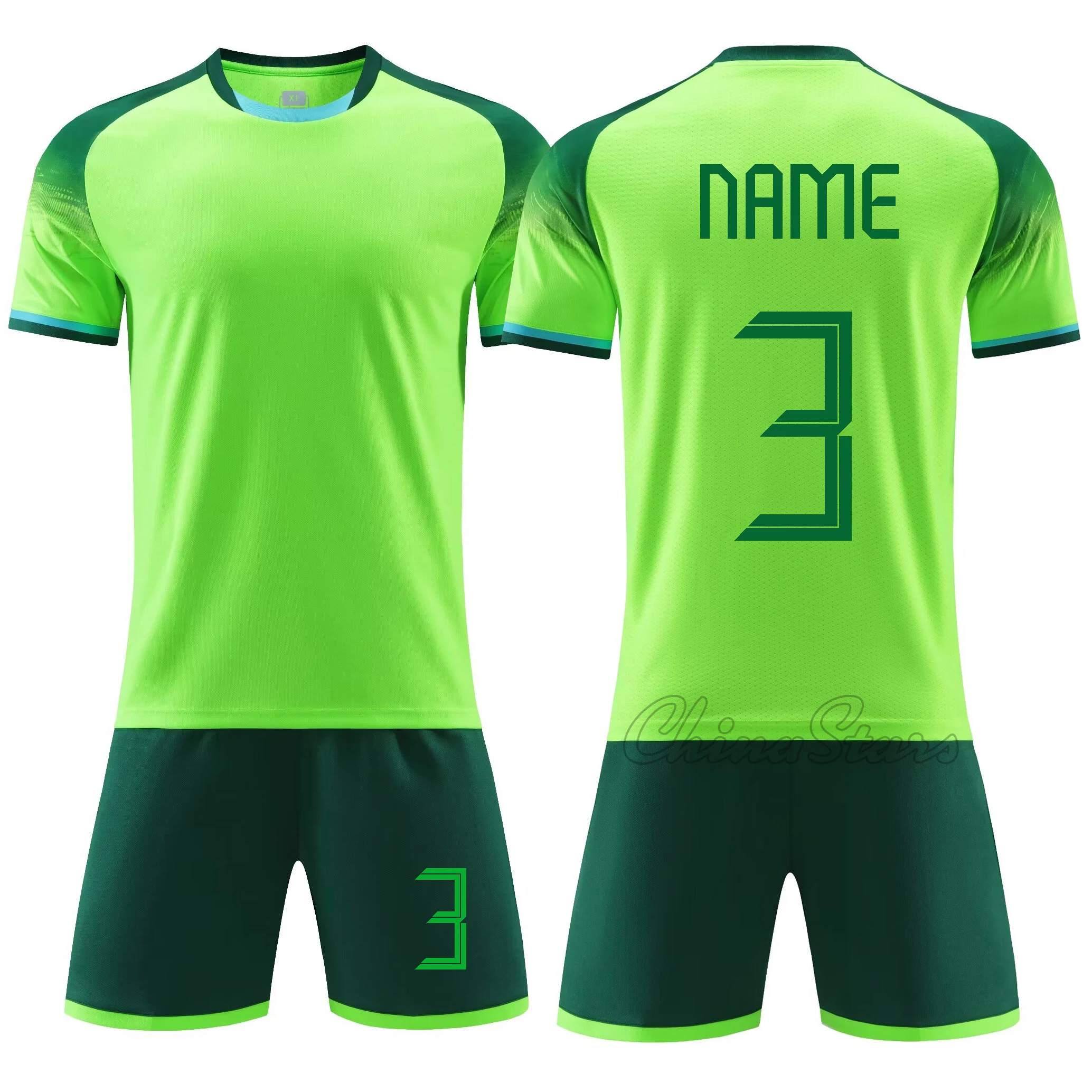 Men Children Football Jerseys Sets Boys Soccer Clothes Suit Short Sleeve Kids Football Uniforms Soccer Tracksuit Jersey Kit Navy