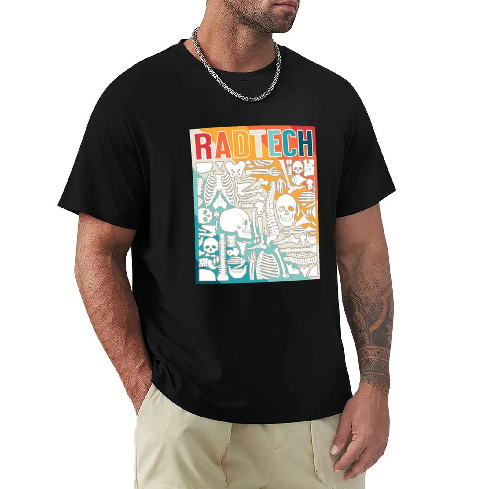 Radiologic Technologist X-Ray MRI CAT Scan T-Shirt customs design your own graphics Men's cotton t-shirt