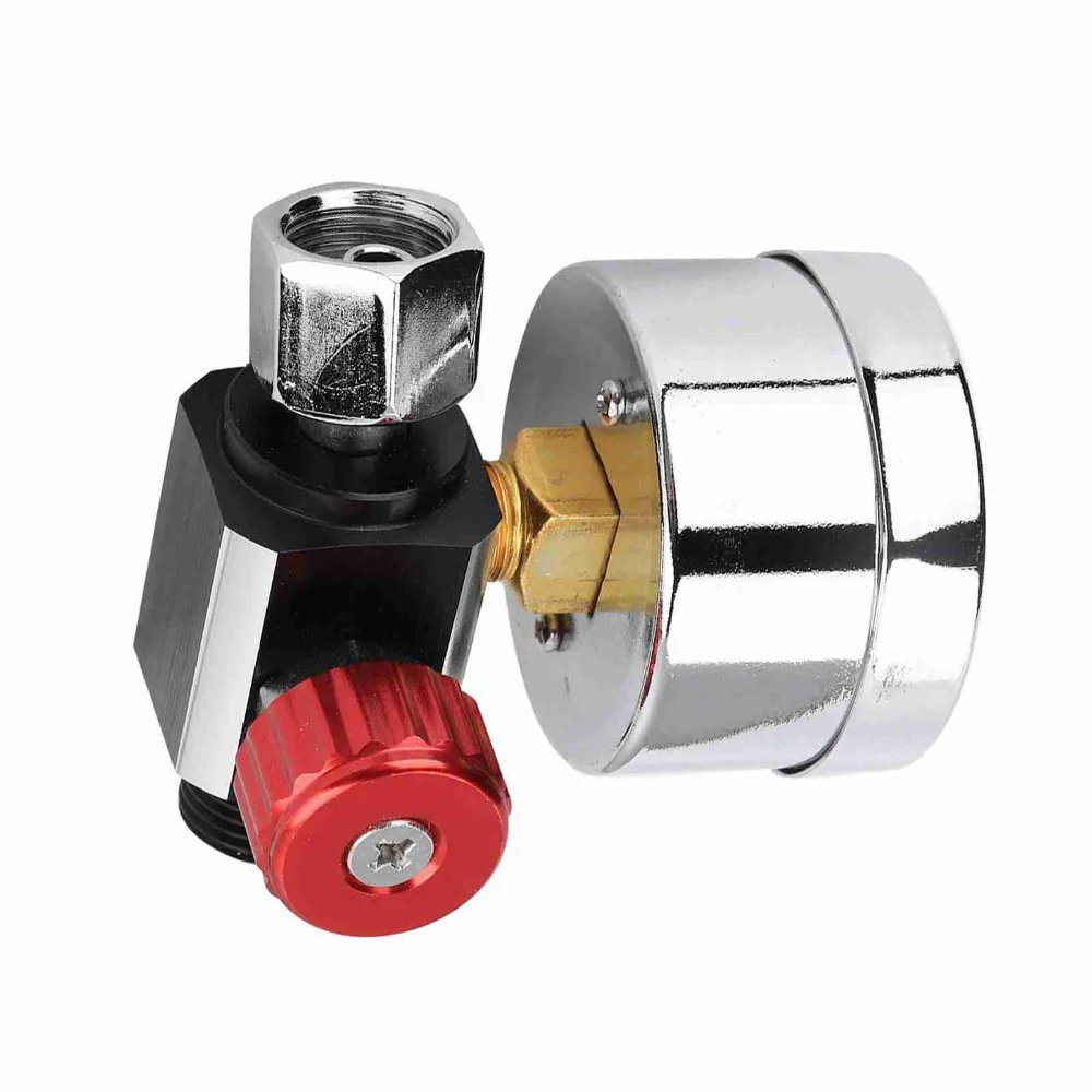 1pcs G1/4 Thread Air Pressure Regulator 0-180 PSI Built-in Gauge Spray Gun Regulator Pneumatic Tool Regulator