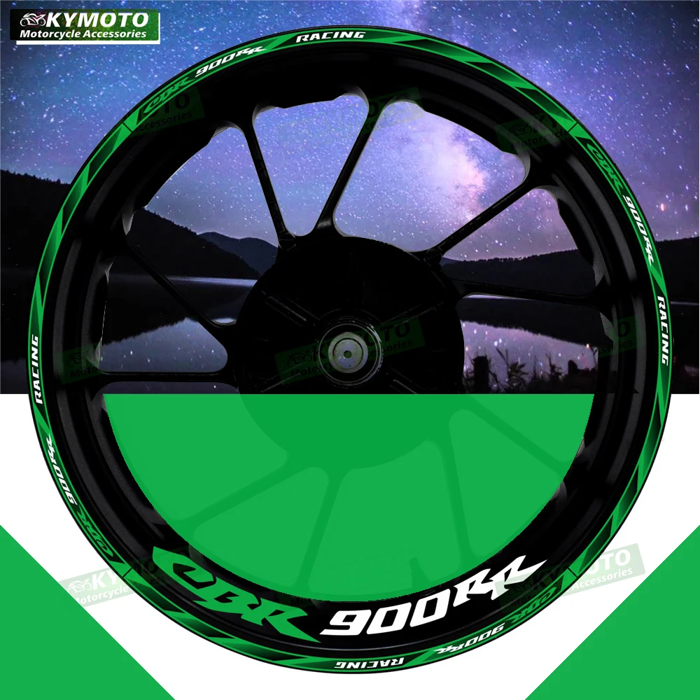 

Для Honda CBR900RR CBR 900RR аксессуары для мотоциклов 17-дюймовые наклейки на передние и задние колеса обтекатель колеса в полоску светоотражающие наклейки