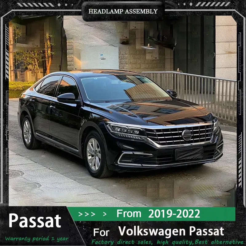 Car Accessories for VW Passat Headlamp 2019-2021 Passat B9 Head Light DRL Turn Signal Low High Beam Projector Lens
