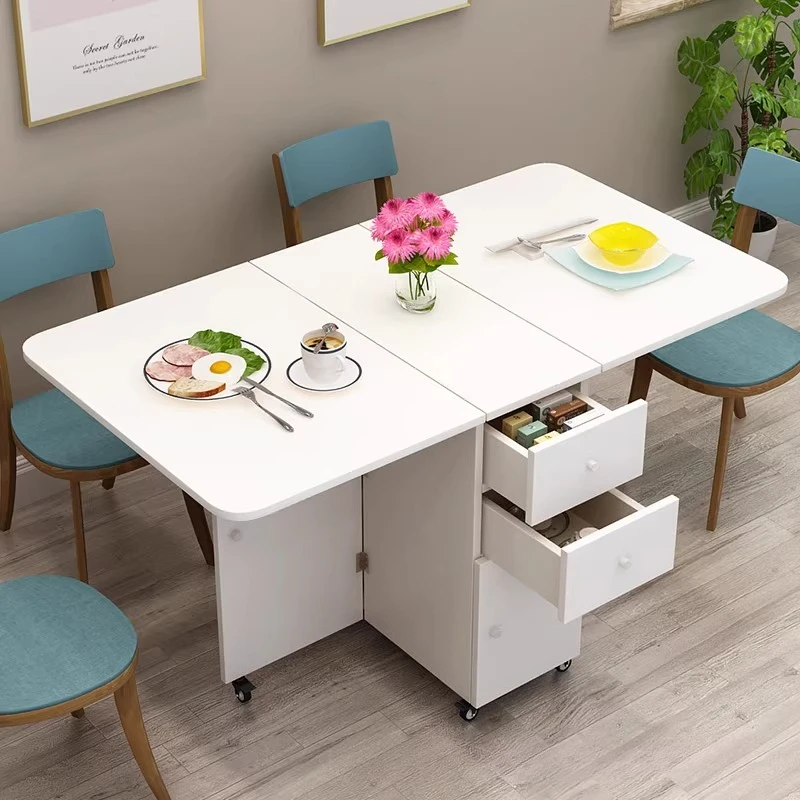 

z Design Simple Dining Table Kitchen Luxurious White Legs Dining Table Multifunction Modern Muebles Cocina Furnitures z