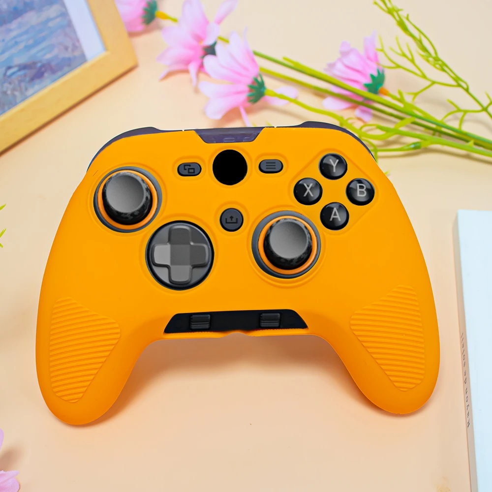 Para SCUF VALOR PRO Capa protetora de silicone anti-queda à prova de poeira controlador de jogos capa protetora laranja cinza preto