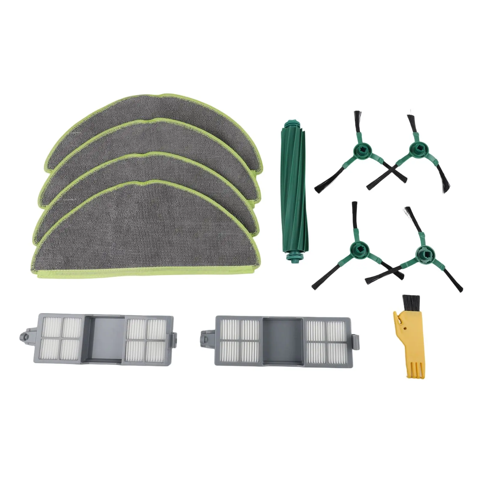 For Roomba 205 Parts Set with Main Brush Side Brushes Filters and Mop Cloths to Maintain Optimal Vacuum Cleaner Performance