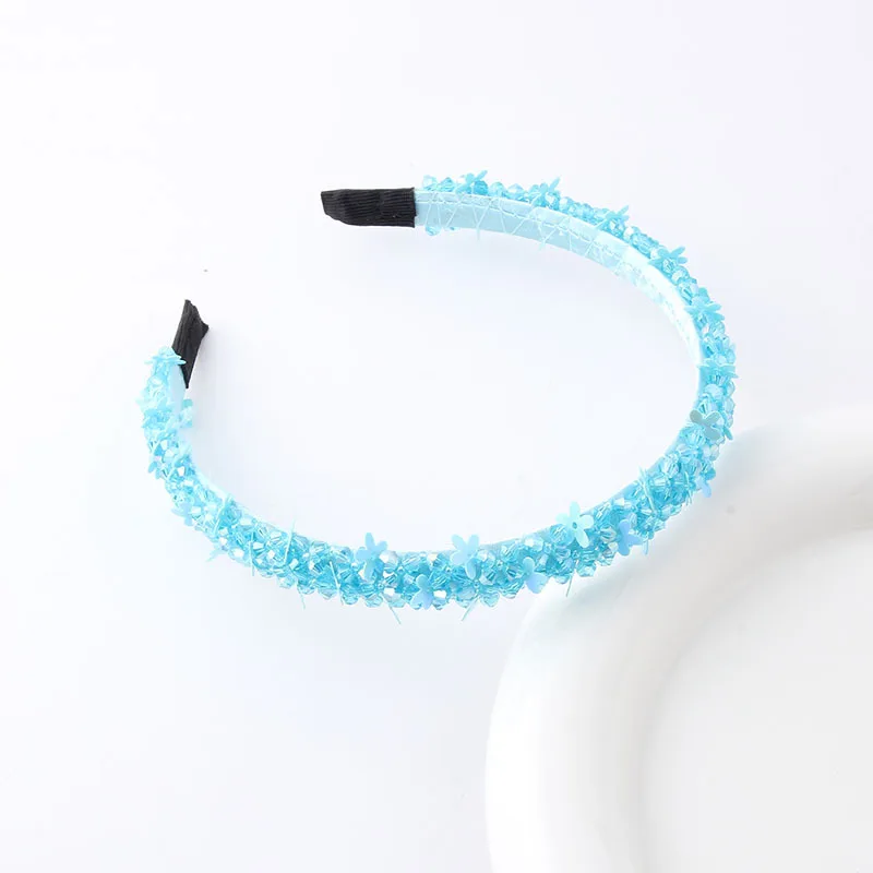 Luxury Spring Colorful Crystal Beads Hairband Headband Adult Hair Accessories Hair Jewley