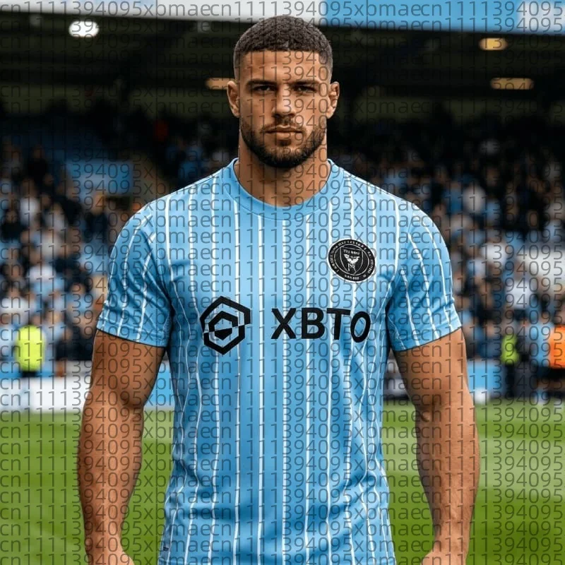 2026 Summer New Gorpcore Miami Clean Fit Family Parent-child Outfit Sport Short Sleeve Football 3D Print Parent-child Tee