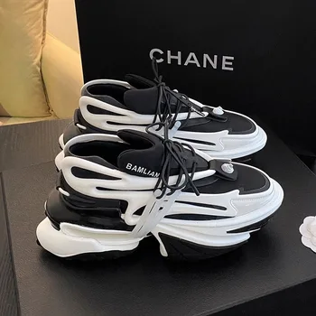 2025 venda quente dos homens tênis de corrida designer andando sapatos para mulheres fundo grosso sapato atlético unisex marca luxo tênis