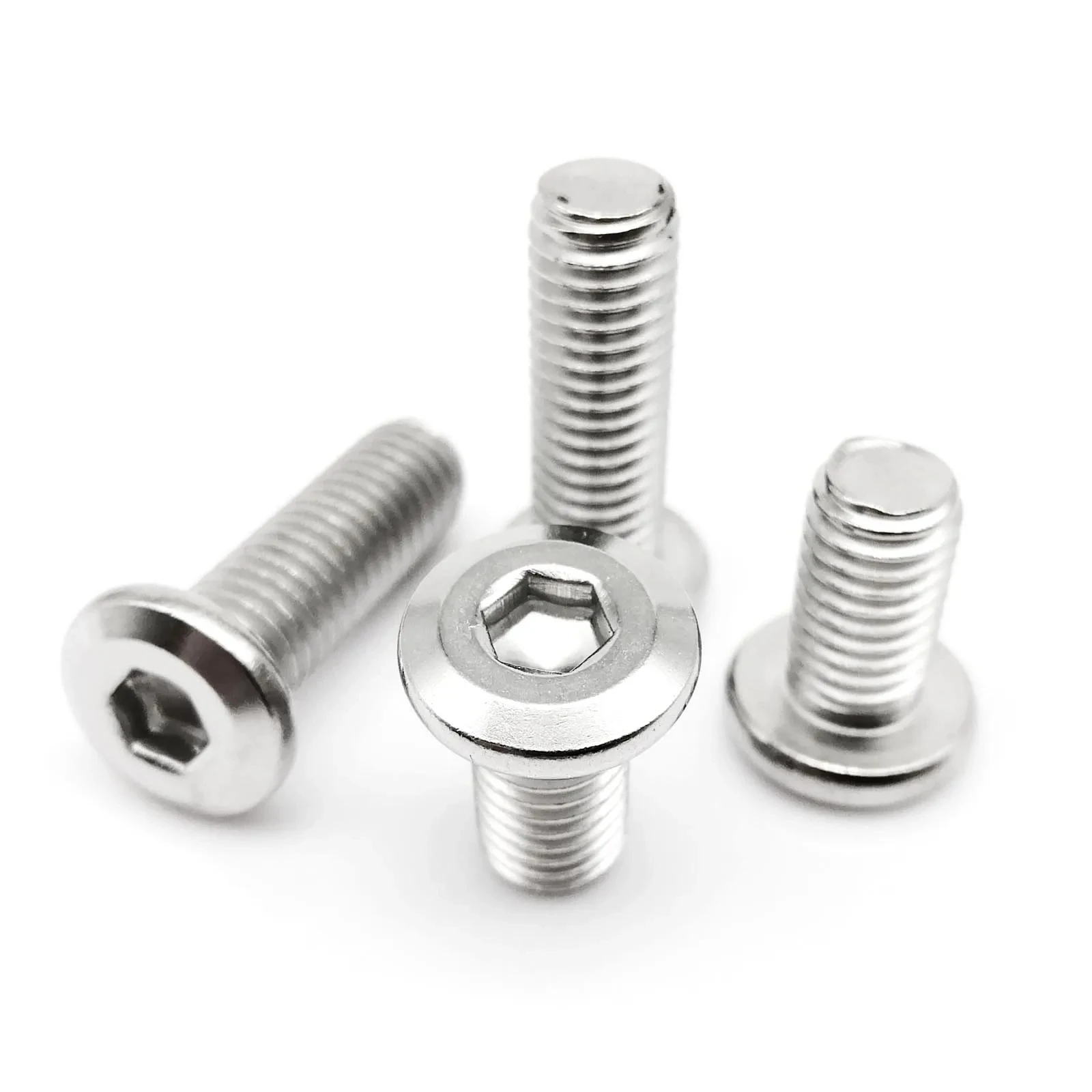 M2 M2.5 M3 M4 M5 M6-M12 304 Stainless Steel Flat Hex Hexagon Socket Head Allen Furniture Rivet Screw Connector Joint Bolt