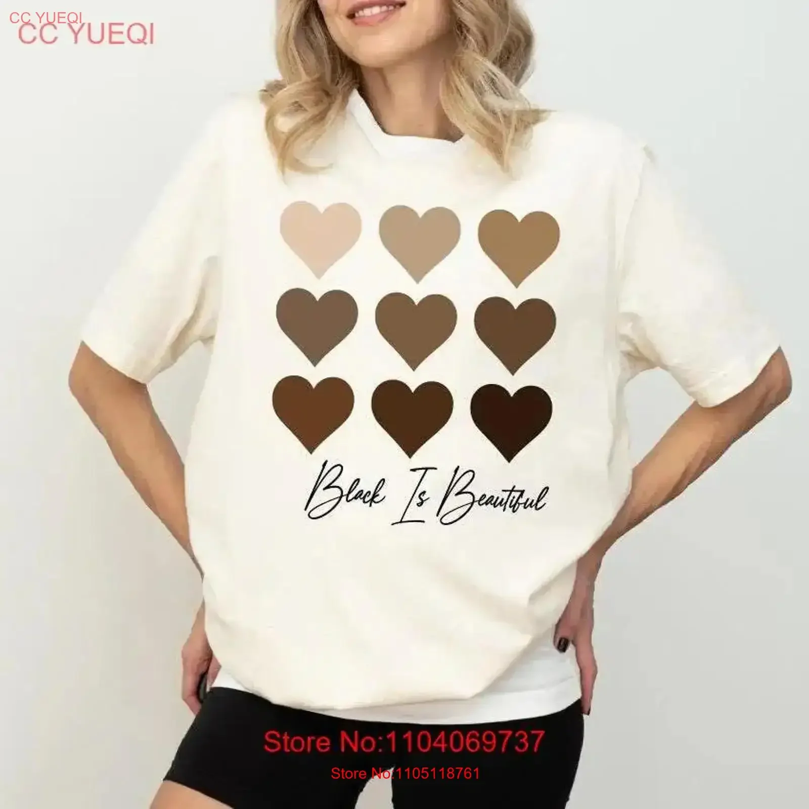 Black Is Beautiful HearT T Shirt History Month Support Pride Sweater Celebrate Diversity Excellence vintage Washed Stretched