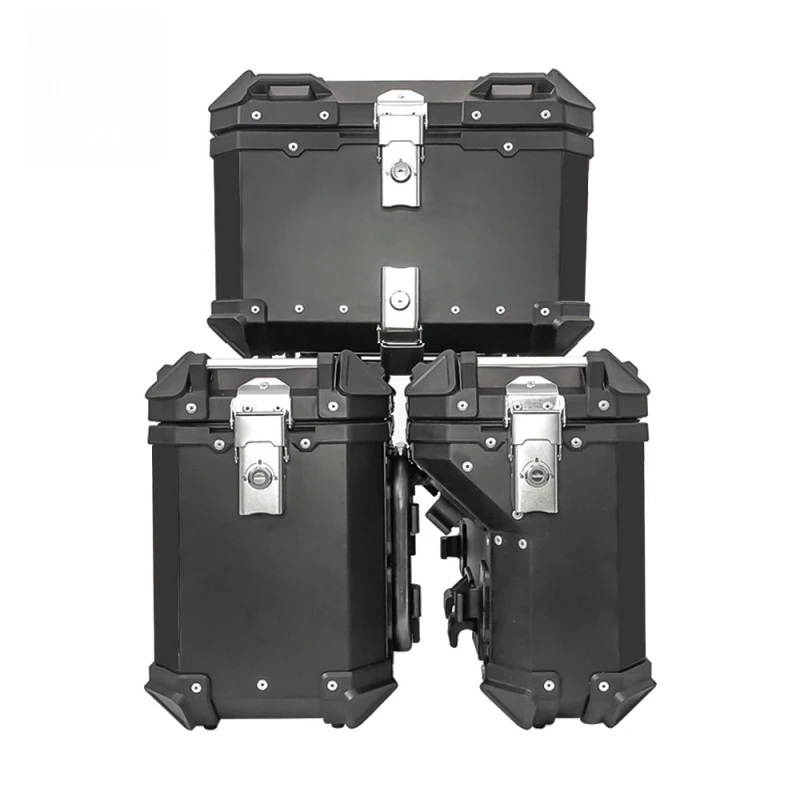 36L Factory Direct Black Saddle Bags Delivery Trunk Lage Hard Motorcycle Side Pannier Box