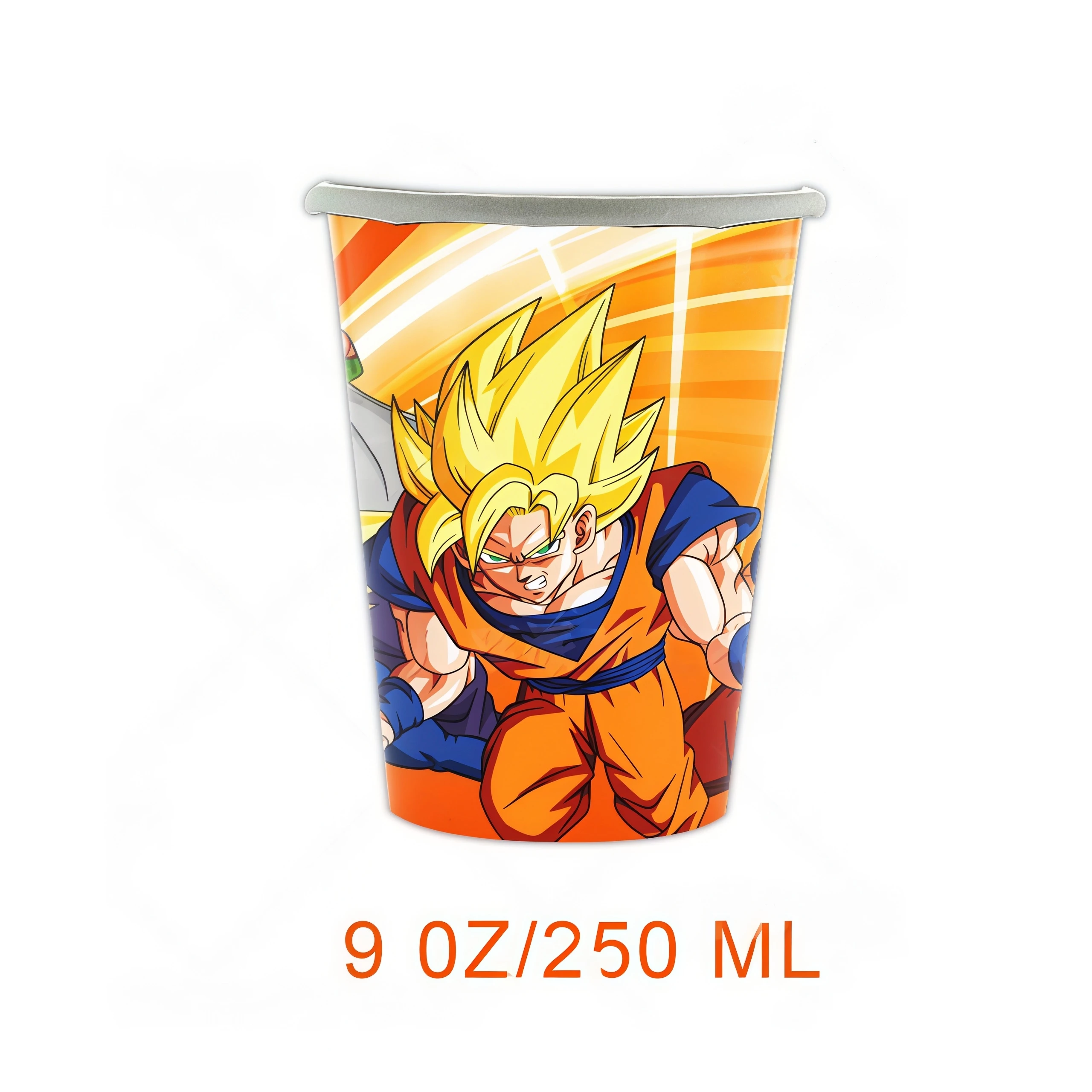Dragon Ball Geburtstagsparty-Zubehör Son Goku Luftballons Pappbecher Teller Schlüsselanhänger Armbänder Jungen Party-Favoriten Geburtstagsdekoration – Detail 12