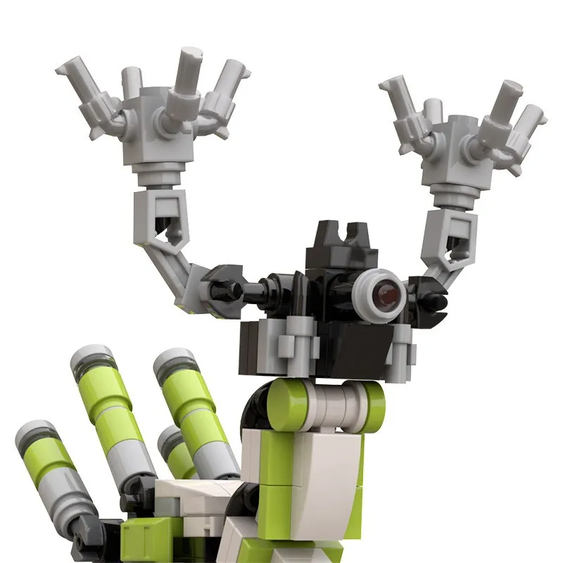 Jeu chaud série animale MOC Herbivore Mecha cerf modèle blocs de construction figurines d'action ornements assemblage jouets bricolage cadeaux de vacances