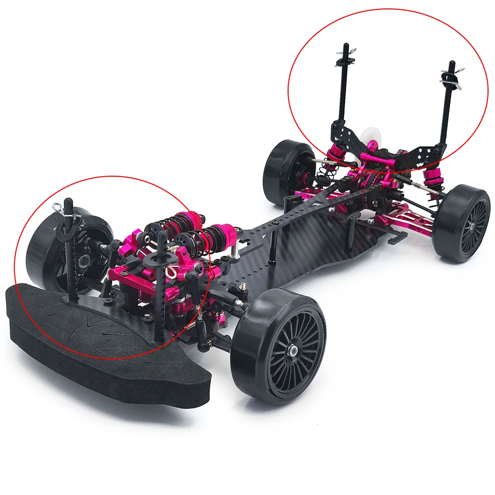 YEAHRUN-Supports de poteau de carrosserie en plastique, pièces de mise à niveau de modèle de voiture à dérive RC, Sakura D4, D3, 1/10, 4 pièces