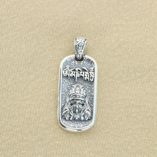 S925 Sterling Silver Heavy Industry Personalized Small Zakiram Pendant Men's and Women's Ethnic Sweater Chain Pendant Hanging Pi