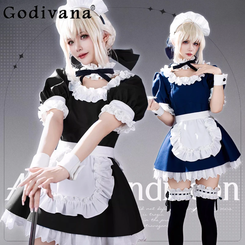 

Original Lolita Cosplay Costumes Outfit Cute Girl's Maid Dress Spring and Summer New 2026 Short Sleeve Dress Set Women's Clothes