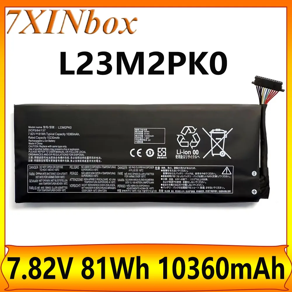 

7XINbox L23M2PK0 81Wh 10360mAh High Capacity Laptop Battery For Lenovo Legion Go 8APU1 Handheld L23B2PK0 L23D2PK0 With free tool