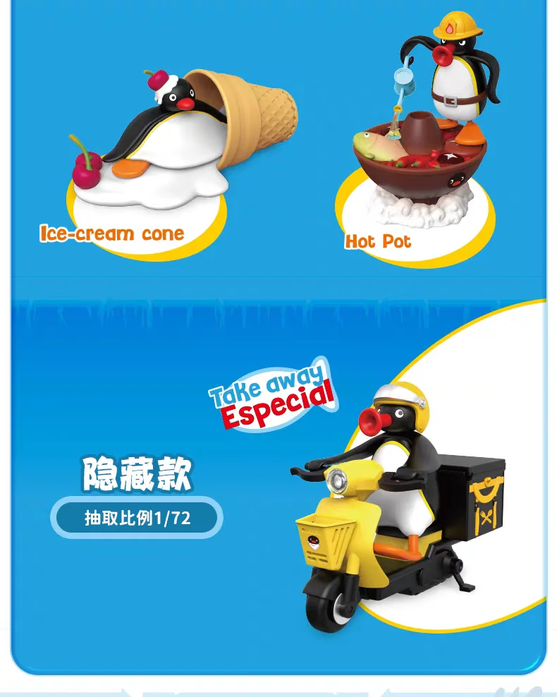 Neue Original Pingu Blind Box Komplette Serie Niedliche Überraschungs-Sammelfiguren Modell Schreibtisch-Dekoration Zubehör Geburtstagsgeschenk – Detail 10