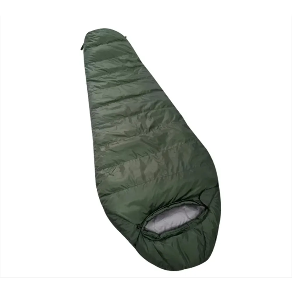 

Высококачественный водонепроницаемый портативный зимний спальный мешок-кокон камуфляжной расцветки для горного туризма, из полиэстера с наполнителем из утиного пуха