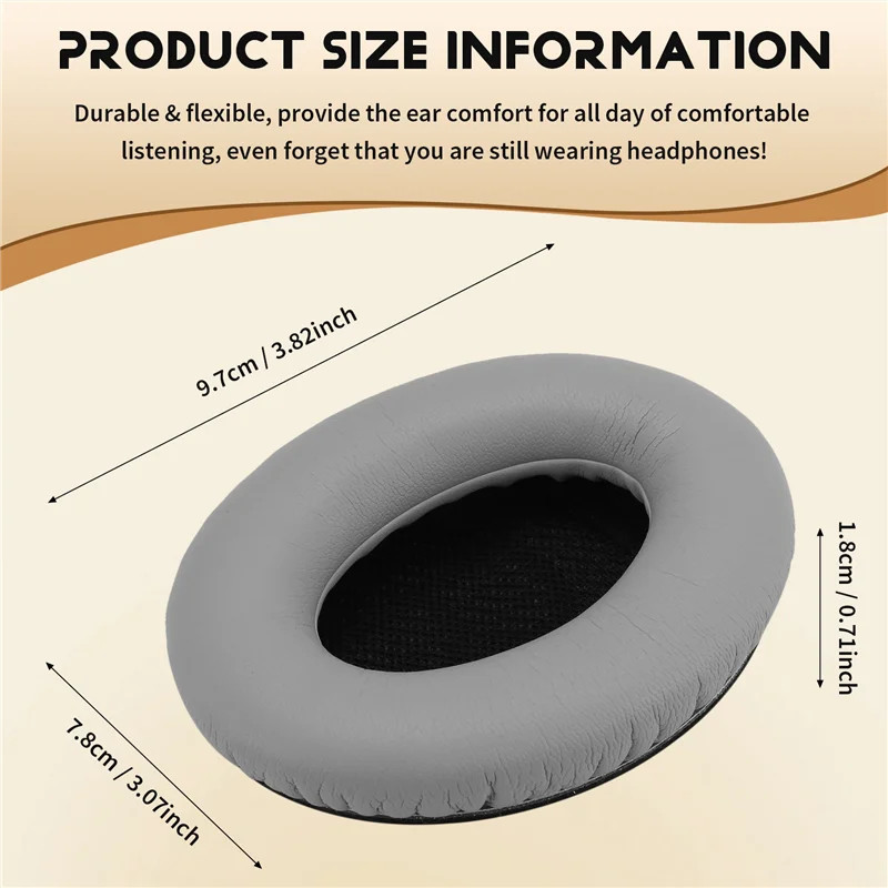 A31R-Replacement Ear Pads For Bose Quietcomfort 35, QC35, QC25, QC2, QC15, Around-Ear AE2, Ae2i, Ae2w Headphones / Ear Cushion /
